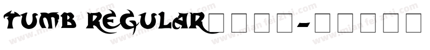 tumb regular字体下载字体转换